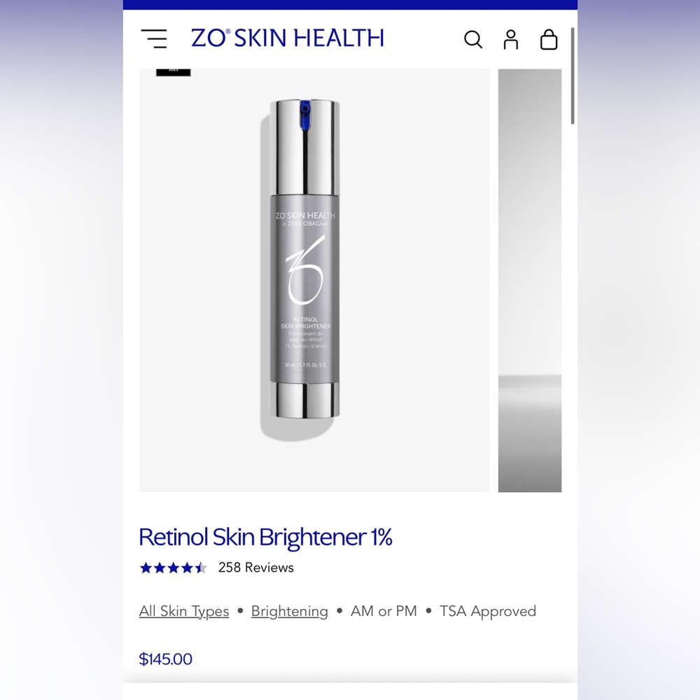 ZO skin 1% Retinol 1.7 oz
